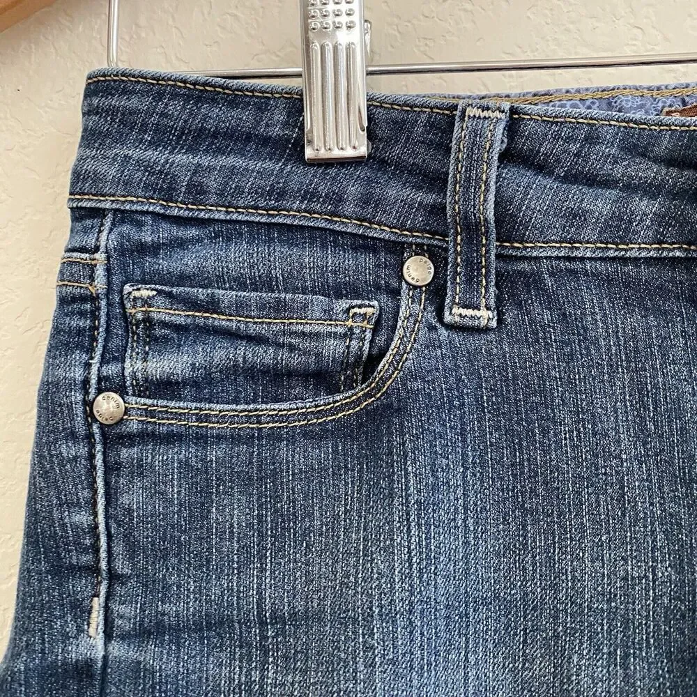 Paige Women's Peg Skinny Jeans Size 26 Stretch Medium‎ Wash Denim
